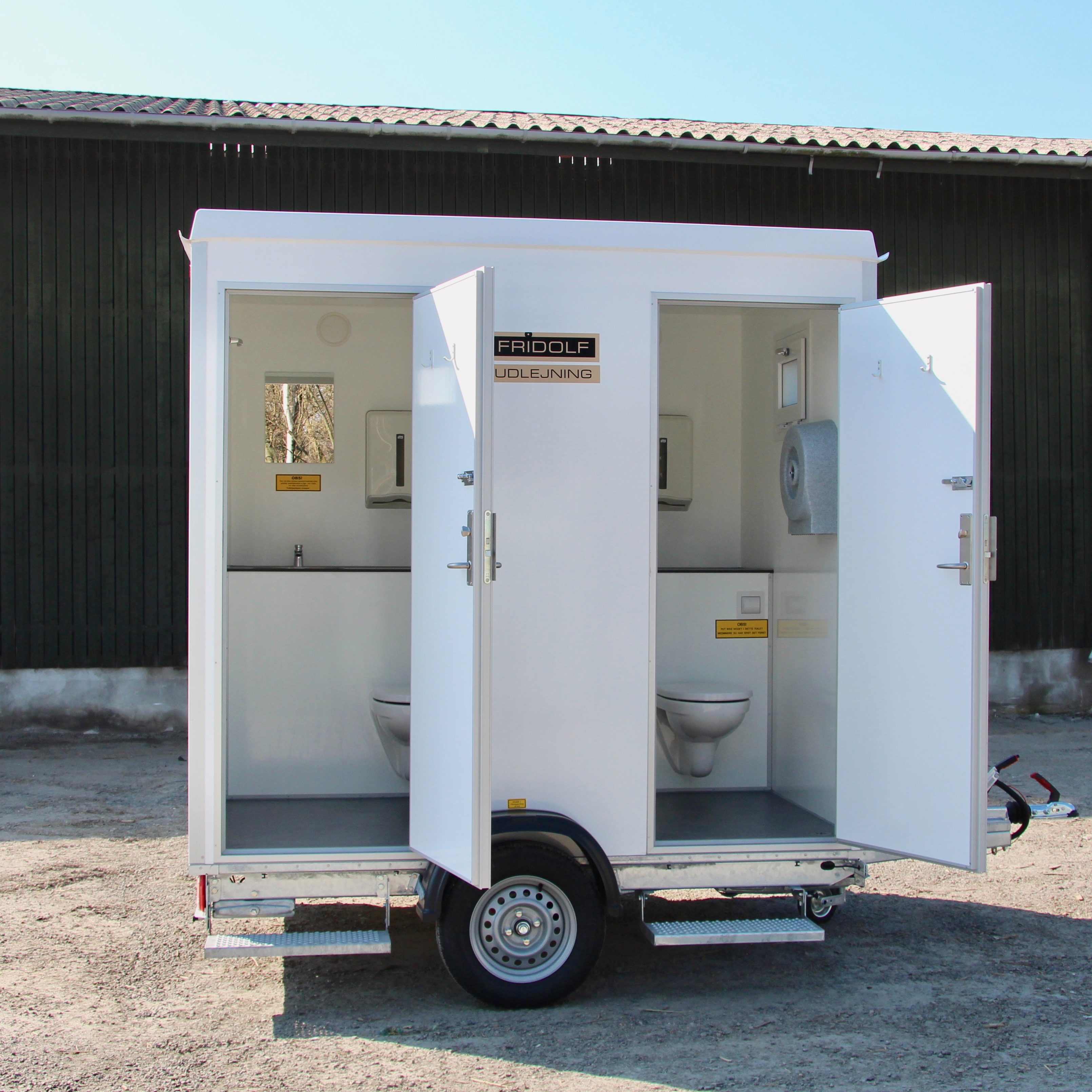 Dobbelt toiletvogn m/vandvarmer - billede 3