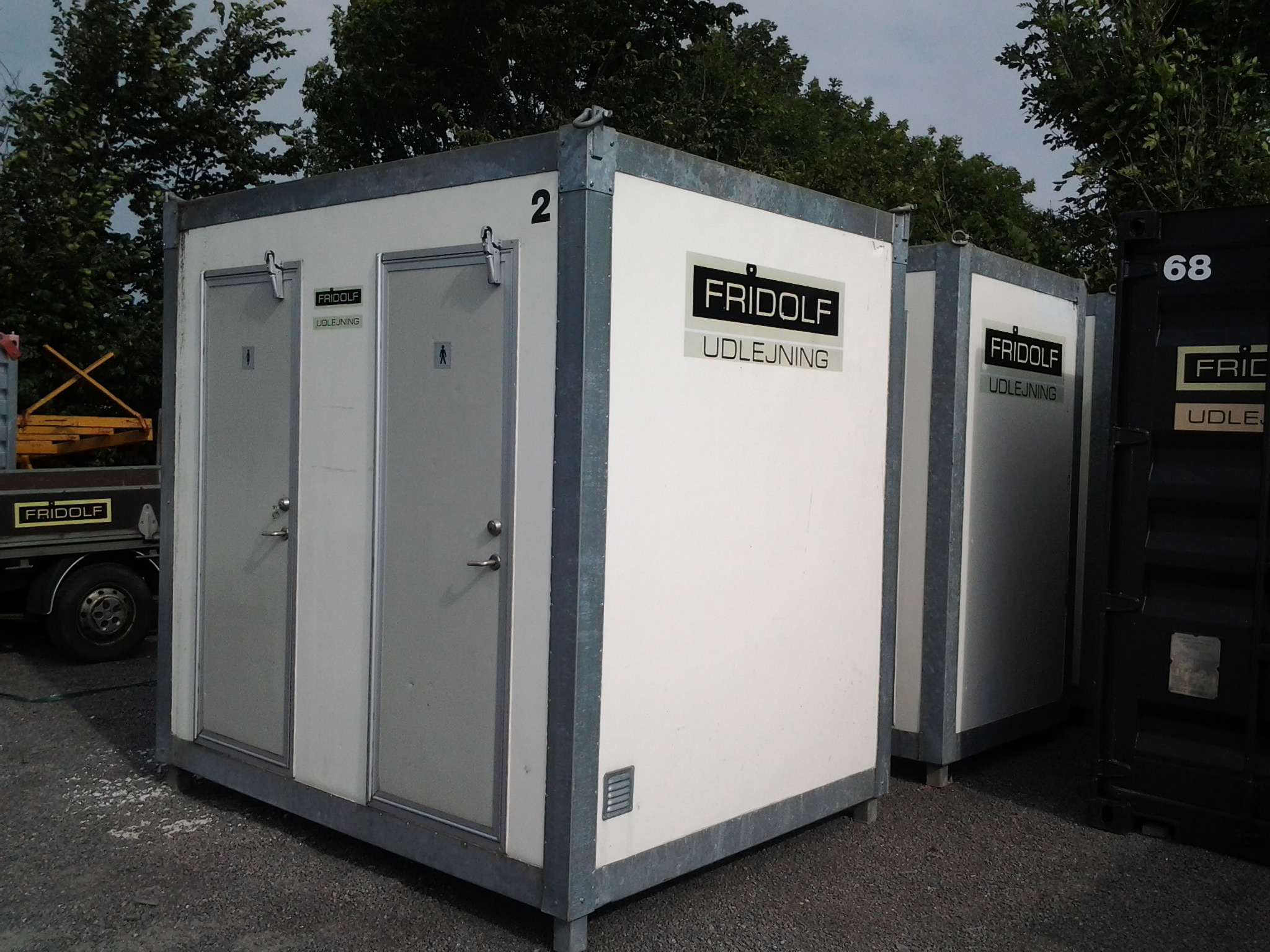 Dobbelt toiletcontainer